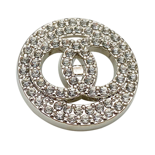 C家高端时尚精致镂空镶钻纽扣小香风西装大衣毛衣圆形衣服扣子