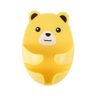 卡通插头挂钩壁挂免打孔电源线收纳厨房家用牙刷固定器粘胶墙面