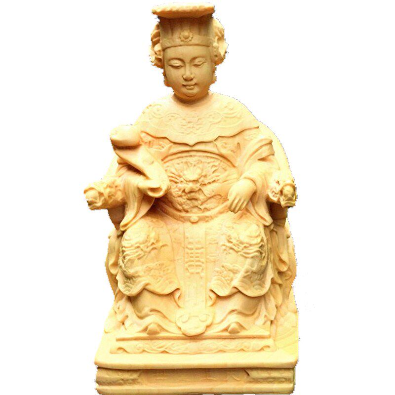 湄洲海神妈祖圣母娘娘原木雕刻