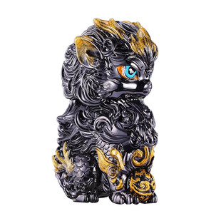 zippo打火机黑金麒麟正品外壳夜光珐琅彩官方防风煤油送男友礼物