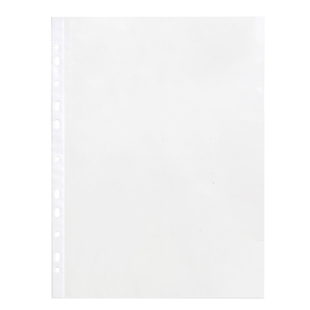 得力11孔资料袋透明加厚A4备用袋5710防水替换袋5712快劳夹11孔分页保护袋活页透明文件袋收纳袋保单袋卡片袋