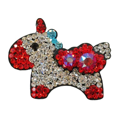 原创水晶马年马到成功鸭夹胸针