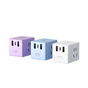 奥睿科插座扩展多功能插座插头转换器无线多孔usb充电家用桌面