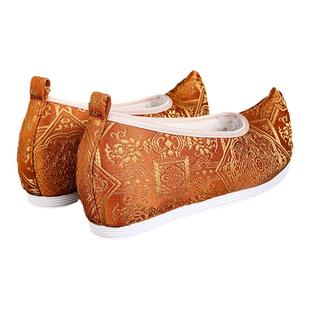 七月荷【洛桑】汉服鞋古风平跟软底鞋明制马面复古女布鞋翘头增高