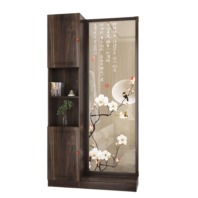 新中式客厅屏风隔断简约现代柜子
