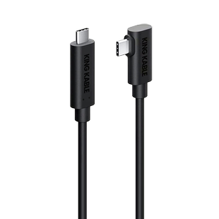 KingKable光纤USB3.1 TypeC线USB3.0直转弯头VR联机拍摄线适用Oculus/Pico4索尼A7佳能R5R6富士哈苏10米15米