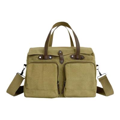 帆布商务休闲手提单肩斜挎包男士