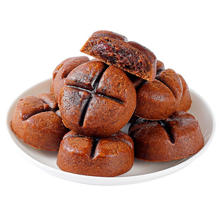 黄芪党参枣沙饼营养红枣糕早餐夹心面包手工传统糕点老年人零食品