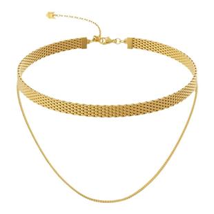 [陈粒同款]LELOUP双层链条项链女欧美锁骨链小众设计高级颈链