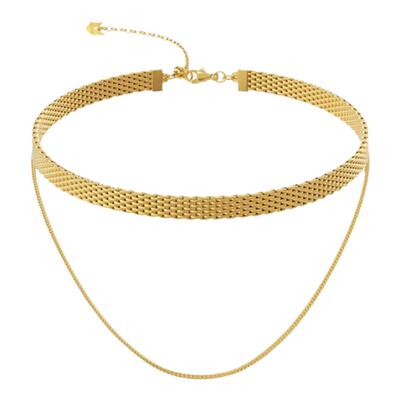 [陈粒同款]LELOUP双层链条项链女欧美锁骨链小众设计高级颈链