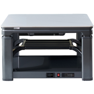 嘉嘉旺移动升降烤火茶几取暖桌电烤桌方桌电暖炉取暖器家用正方形