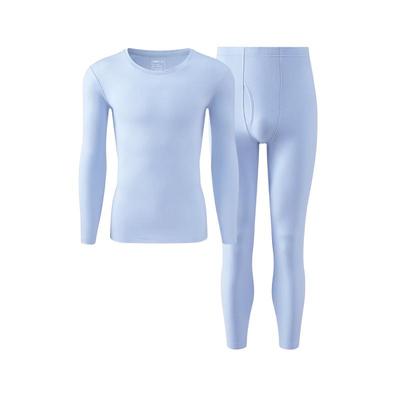 有棵树纯棉保暖内衣男士秋衣秋裤套装贴身打底秋冬圆领棉毛衫加厚