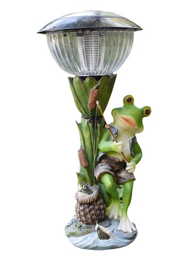 可爱风太阳能电子农家乐民宿青蛙