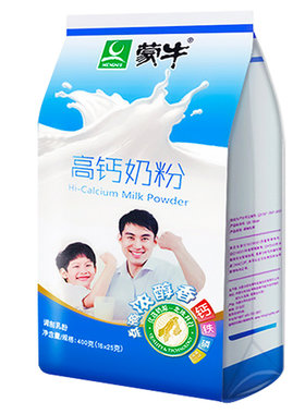 蒙牛高钙奶粉400g小袋装