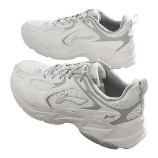 李宁跑步鞋男女网面透气休闲鞋减震轻便运动鞋官方复古潮流老爹鞋