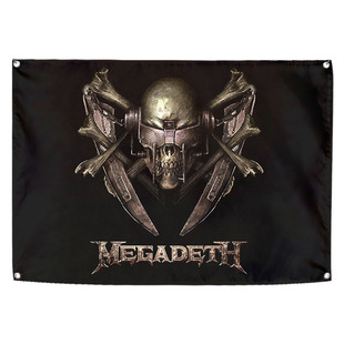 Megadeth 麦克戴斯 Thrash Metal重金属摇滚乐队装饰挂旗吊旗挂布