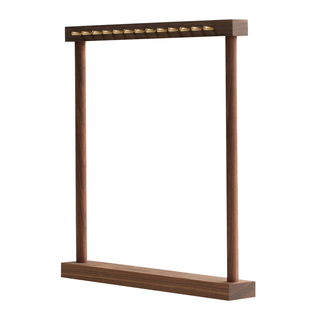 毛笔笔架黄铜胡桃木笔架展示柜收纳架饰品笔架毛笔挂敏小姐美术馆