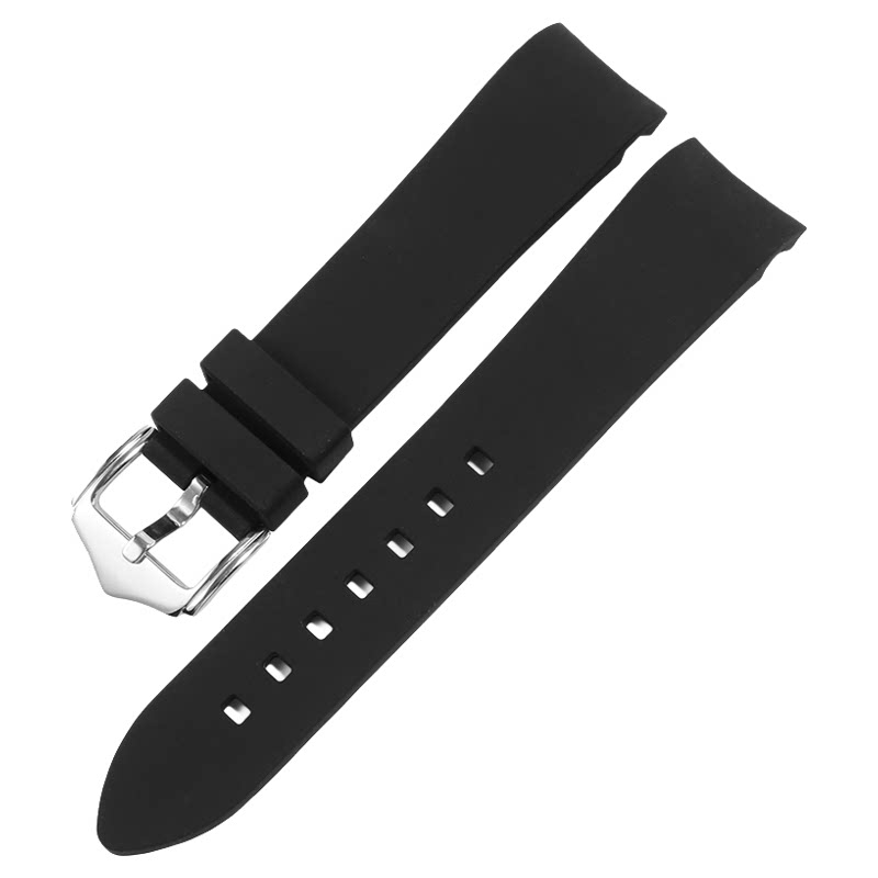 弧口硅胶手表带适用OMEGA SWATCH斯沃琪欧米茄联名行星超霸男女款