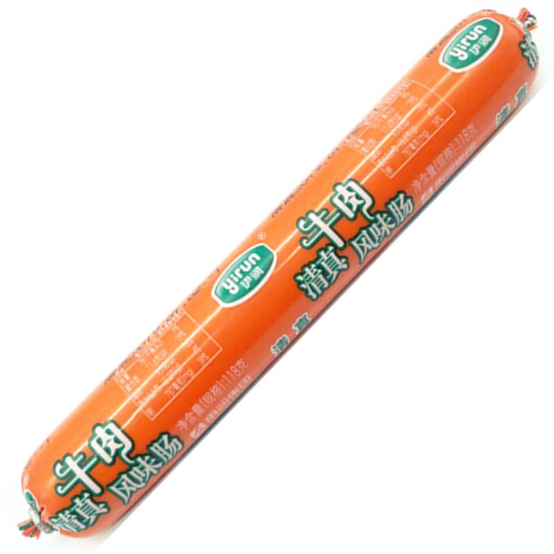 清真支装牛肉开袋即食风味肠