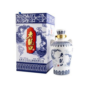 老龙口酒1+1青龙酒 45度500ml+58度50ml酒版可收藏兑饮 沈阳特产