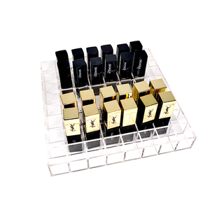 亚克力透明格子盘口红盘唇膏展示盒首饰收纳盒美甲配件整理盒定制