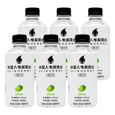 外星人电解质水青柠口味荔枝海盐口味饮品300ml*6瓶装饮料