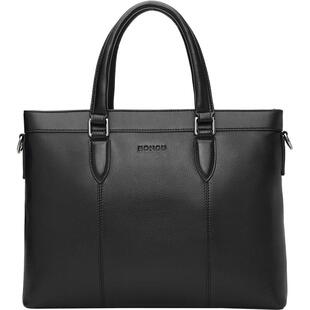 红谷新款商务公文包男士真皮大容量手提包头层牛皮办公出差男式包