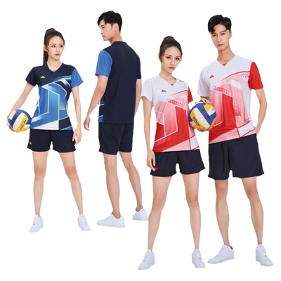 男女气排球服套装速干团购印字号