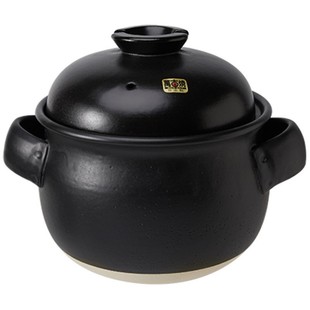 [和风]日本进口万古烧泰成窑耐高温双盖煮饭煲汤炖菜砂锅土锅汤锅