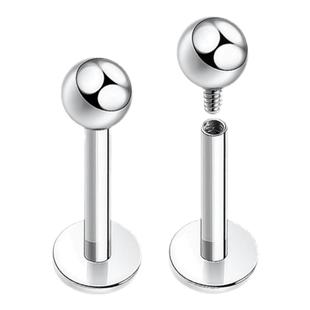 钛研社｜F136医用钛合金养耳洞耳钉内螺纹防敏唇钉睡觉免摘耳骨钉