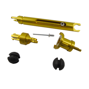 经典福克斯机盖锁头盖撑杆卡扣机引擎盖锁芯前盖连接杆铝合金改装