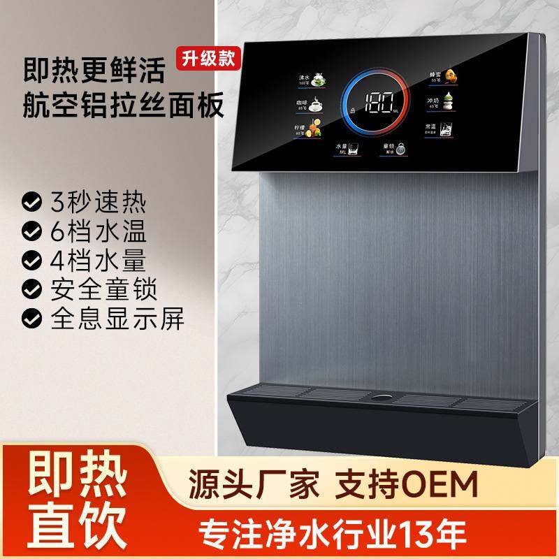 智能壁挂式速热直饮机饮水机即热式管线机自吸调温商用智能温控
