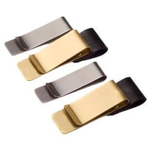 九千年文具定制 金色银色金属笔夹定做logo 旅行日记本TN配件复古仿牛皮笔扣笔套笔记本激光免费刻字现货批发