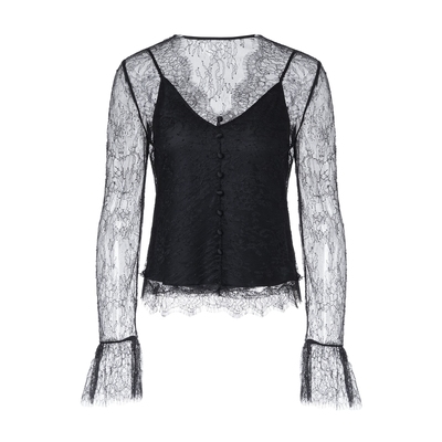 LYNEE【香颂】蕾丝打底衫女2025秋新款花边v领内搭气质高级感上衣
