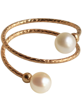 匠趣天然淡水小珍珠女可调节14K