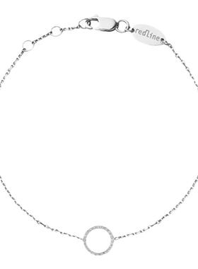 红绳女士金链钻石手链