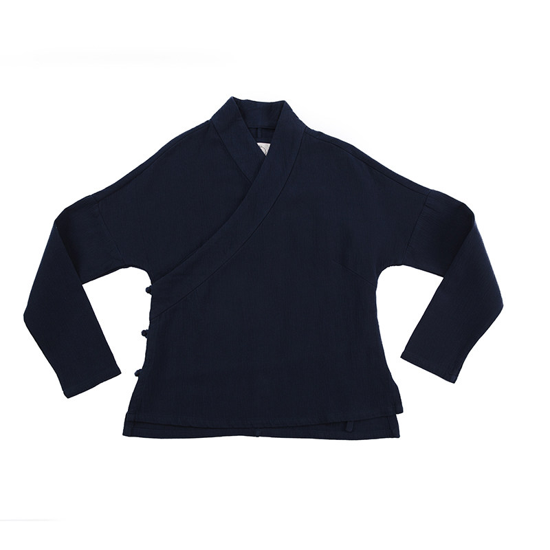 改良汉服女春夏装禅意中国风禅服短款茶服外套复古盘扣上衣居士服