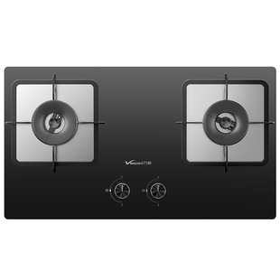 万和B9L50燃气灶5.2KW蓝莲花猛火钢化玻璃嵌入式双灶天然气家用