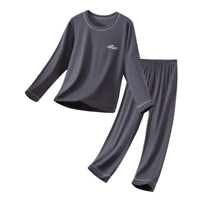 儿童睡衣夏季薄款莫代尔长袖套装