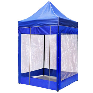 户外透明帐篷摆摊用冬天防风保暖防雨四脚折叠平顶单双人遮阳雨棚