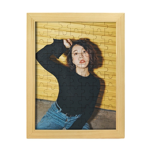 拼图定制照片人像相框diy手工生日礼物情侣订制高清相片送女朋友