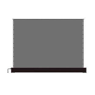 电动地升投影幕布无需安装可遥控可联动菲涅尔黑栅材质100寸120寸150寸家用地拉式幕布