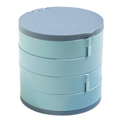 时尚旋转多层便携式首饰盒耳环