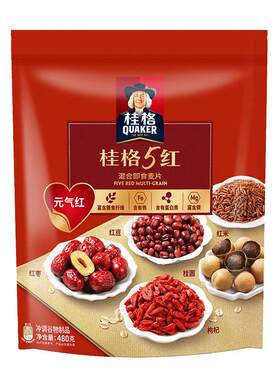 桂格即食混合枸杞红枣燕麦片新品