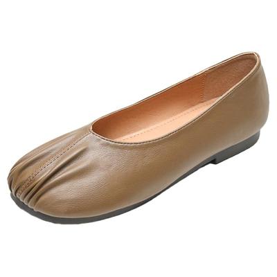 法式平底豆豆鞋女单鞋