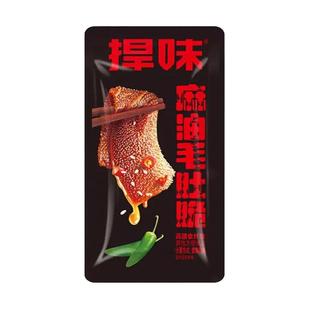 捍味毛肚脆麻酱麻油爆肚爽魔芋素毛肚爆肚脆休闲零食小吃