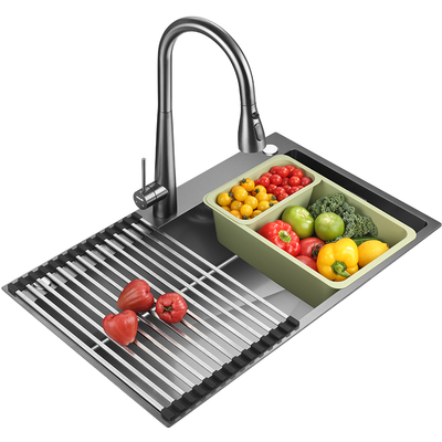 欧琳304不锈钢纳米压纹大单槽