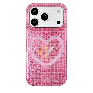kaia 氛围感蕾丝爱心丘比特适用苹果18pro手机壳iphone18promax新款17pro女款16pro全包双层15软边防摔保护套