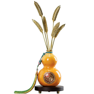 岁岁平安铜麦穗摆件客厅办公室入户玄关装饰搬家乔迁礼品开业贺礼