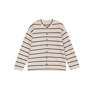 LEOHAPPY女童睡衣2025新款冬儿童家居服套装条纹青少年亲子居家服